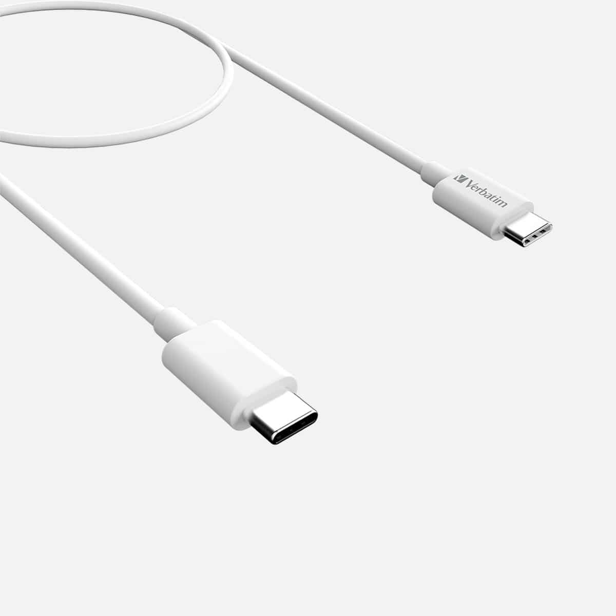 Verbatim Charge & Sync USB-C to USB-C Cable 1m White
